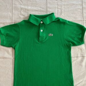 Lacoste Green Polo Shirt Classic Cotton Piqué